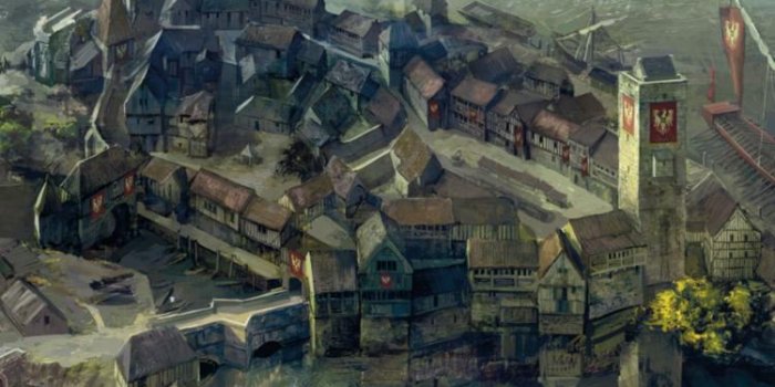 750x1334 The Witcher 3 - Wild Hunt (novigrad village) HD wallpaper download