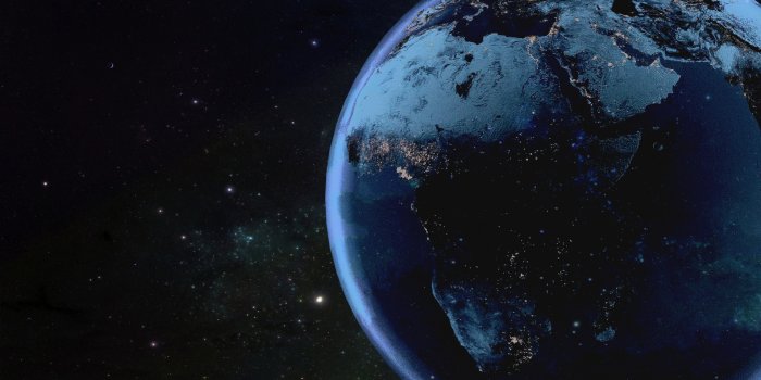 4096x2214 space, Earth, stars - wallpaper #95109 (4096x2214px) on Wallls.com