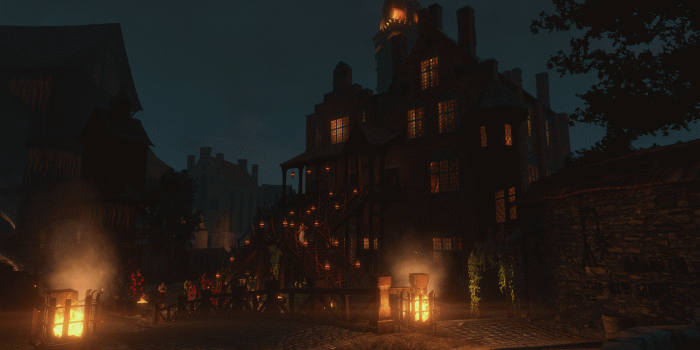 1920x1080 Night in the Novigrad at The Witcher 3 Nexus - Mods and community
