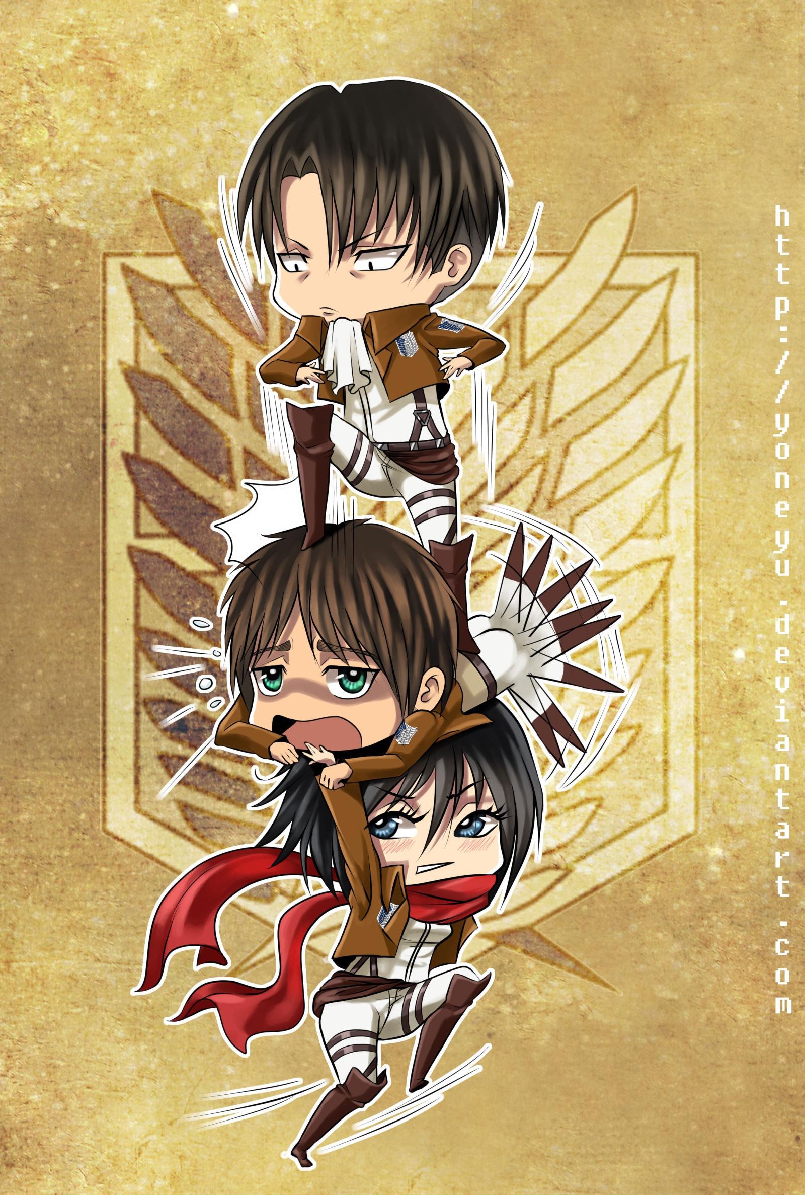 2484x3686 Attack On Titan Chibi Wallpapers HD