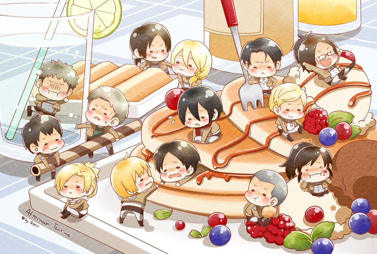 1280x865 Attack on Titan. Pancake party. | Attack on Titan | Attack on titan