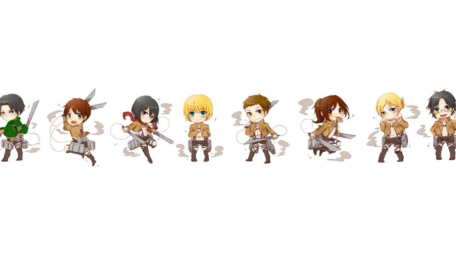 1500x844 Attack On Titan Chibi Wallpapers - Top Free Attack On Titan Chibi