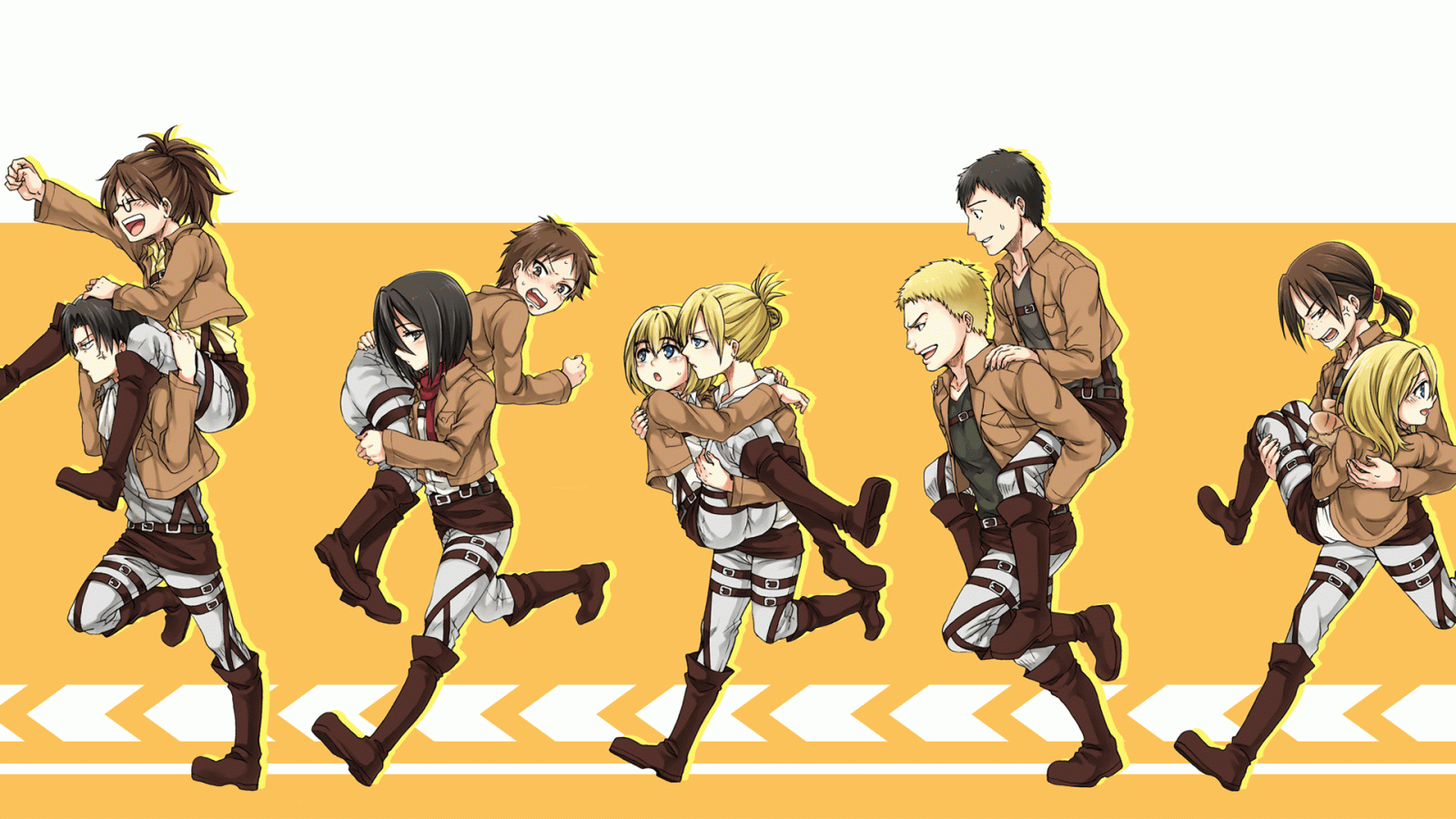 1920x1080 Shingeki no Kyojin - Group Shot HD Wallpaper | Background Image