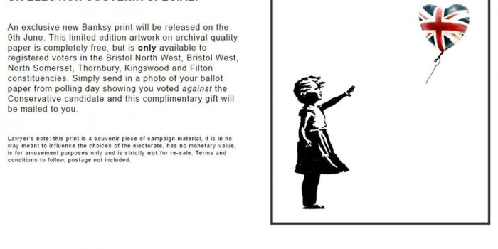 2048x1536 Banksy cancels General Election print giveaway after police launch