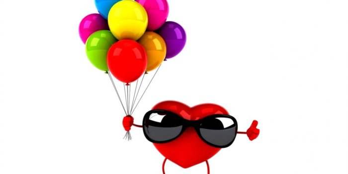 1252x773 Girl Balloon Heart Glasses Hd Wallpaper | Smart Wallpapers