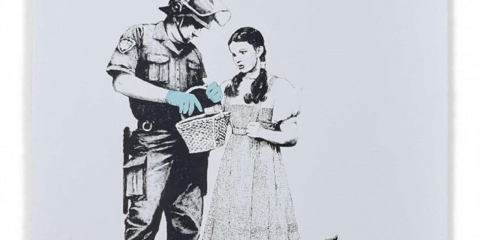 2358x3001 Could this be the next Banksy picture to be put through the shredder