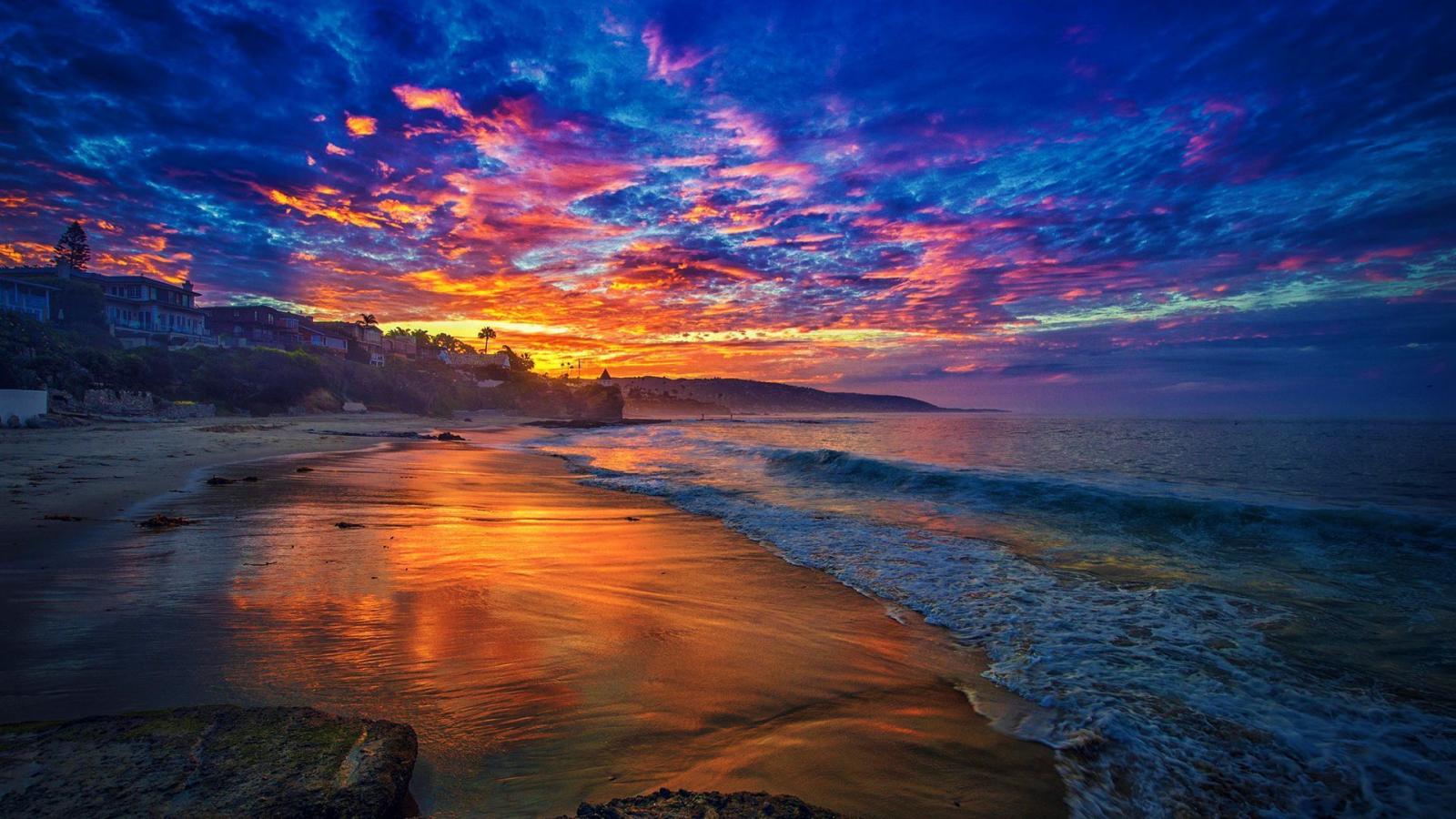 1920x1080 55+ Tropical Beach Sunrise Wallpapers - Download at WallpaperBro