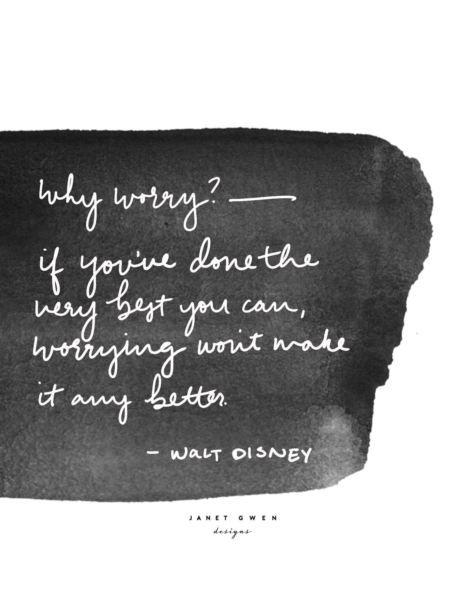 1536x2048 Why Worry? Disney Quotes | Rose and Marble Bedroom | Quotes | Quotes