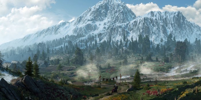 4000x1515 Skellige in The Witcher 3 is more beautiful than I expected