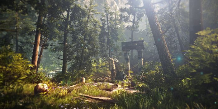 2880x1800 Wallpaper The Witcher 3, forest, sun rays 2880x1800 HD Picture, Image