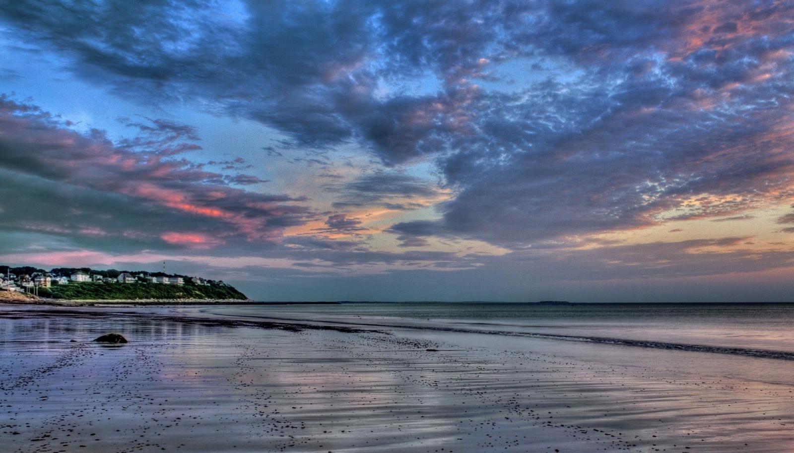2560x1462 Beaches: Sunrise Lovely Blue Peaceful Good Reflection Sky Summer