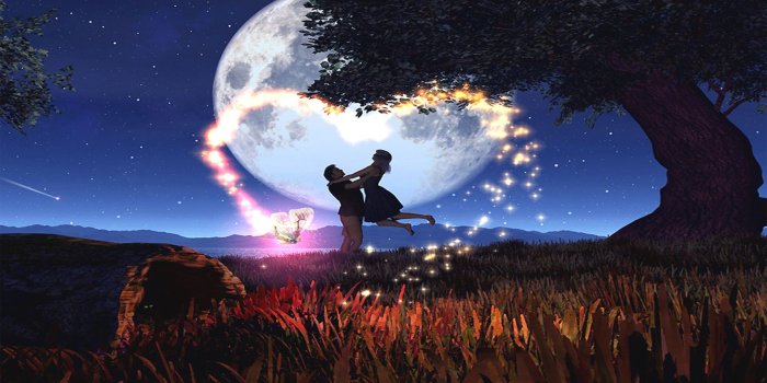 1920x1080 Romantic Magic Blue Moon | BEAUTIFUL