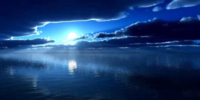 1600x1000 Ocean Moon Wallpapers - Top Free Ocean Moon Backgrounds