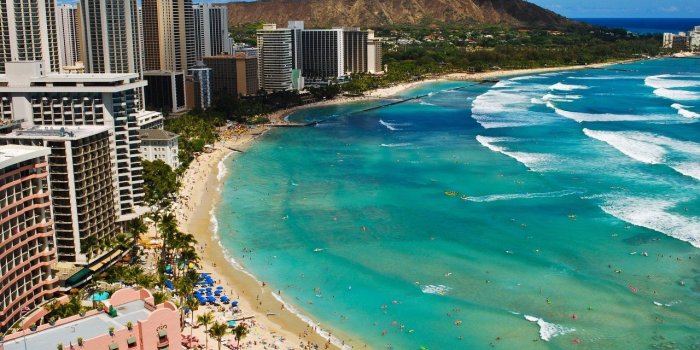 1280x768 hawaii Waikiki beach 4k hd desktop wallpaper for ultra tv dual