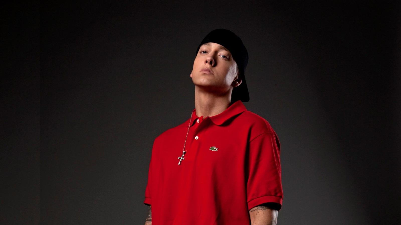 1920x1080 Famous Rapper Singer Eminem Red Tshirt HD Images - WallpaperAsk