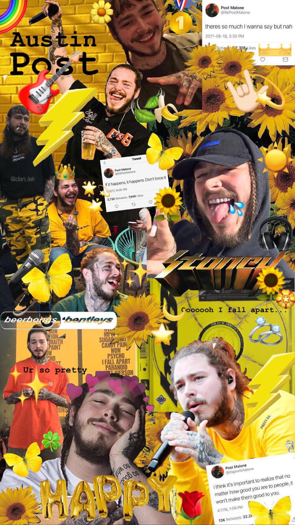 1024x1821 Post Malone Quotes, Famous - Post Malone Wallpaper Aesthetic