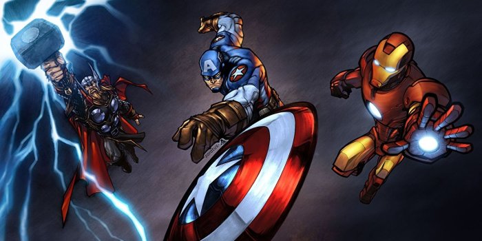 1280x659 Wallpapers Heroes comics Thor hero Iron Man hero Captain America