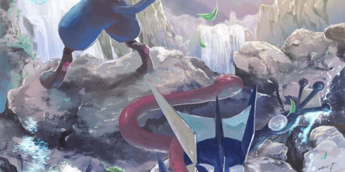 1240x1754 Lucario Vs Greninja Wallpapers