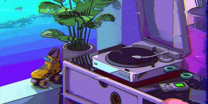 1080x1350 dreamlike artwork inspired by 80s / 90s aesthetic nostalgia fueled