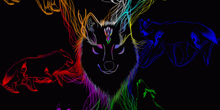 2400x2400 Neon Wolf Wallpaper Group Pictures(64+)