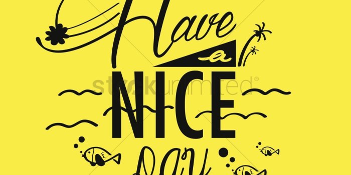 1300x1300 Have a nice day wallpaper Vector Image - 1791358 | StockUnlimited