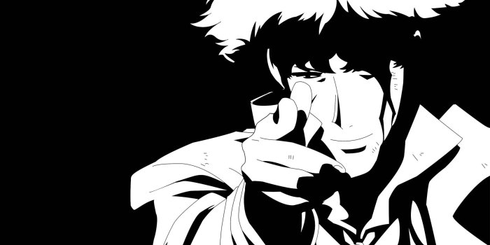 1920x1080 Spike Spiegel Black White HD Wallpaper | 1920x1080 | ID:39172