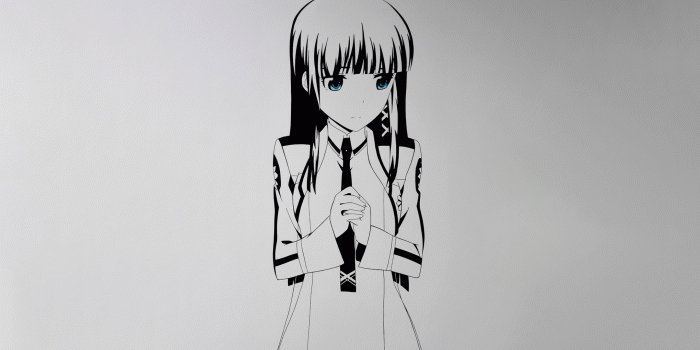 2560x1440 Download 2560x1440 Mahouka Koukou No Rettousei, Shiba Miyuki, Black