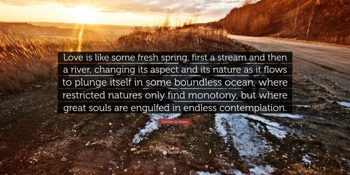 3840x2160 Honoré de Balzac Quote: “Love is like some fresh spring, first a