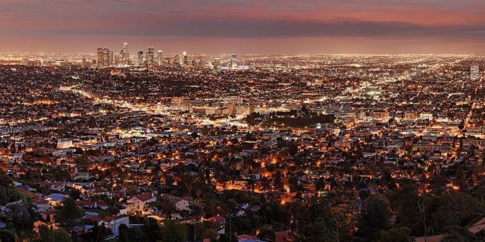 1680x1050 los angeles, night, view from above, city | travel book | Los