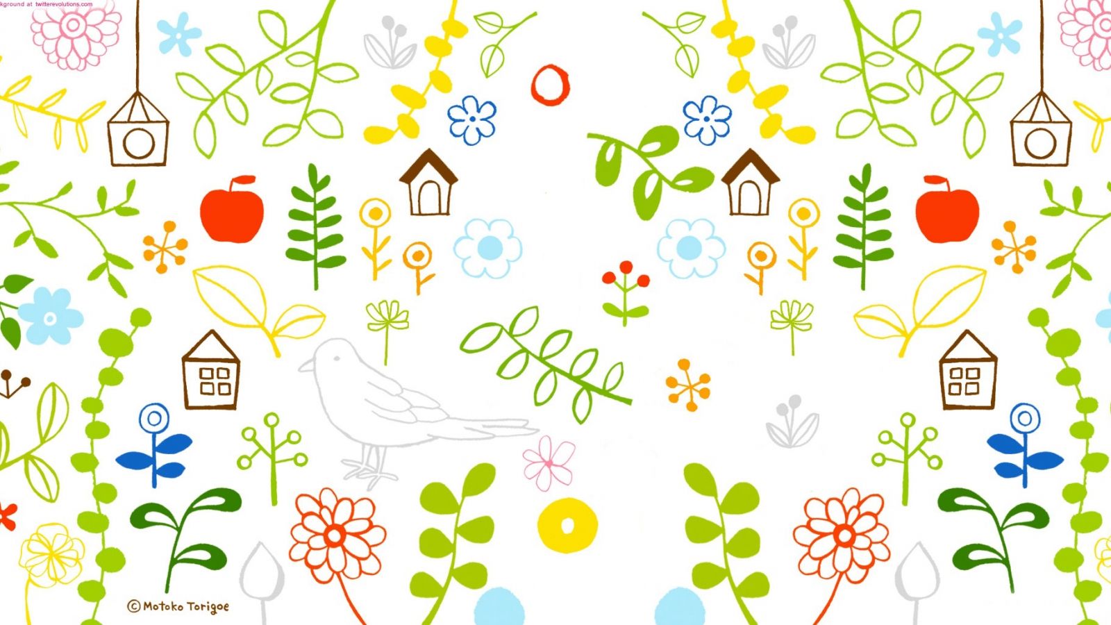 1600x900 Free download Cute girly pattern Twitter background