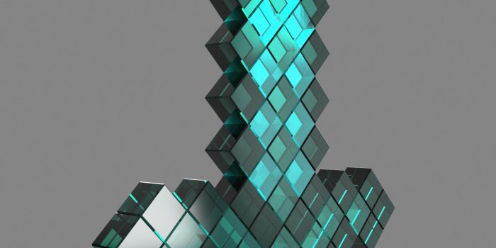 1920x3240 Minecraft Diamond Sword|Autodesk Online Gallery