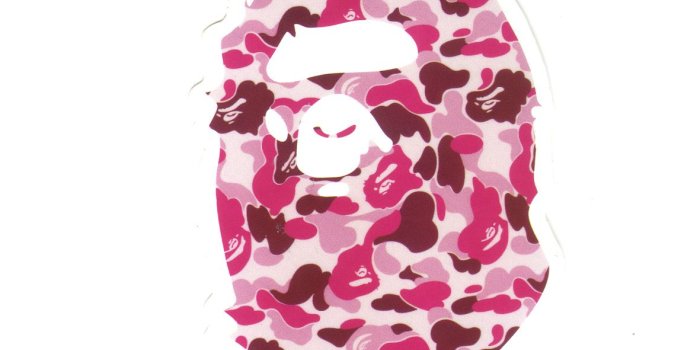 1181x1181 #1403 Pink Camo A Bathing Ape , Height 7 cm, decal sticker