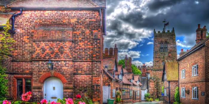 1280x872 Photos United Kingdom Little Budworth HDR Roses Street Cities Clouds