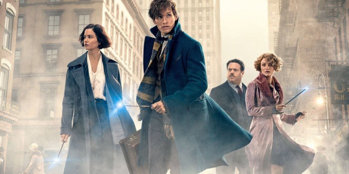 1920x1200 Download wallpapers Harry Potter, Katherine Waterston, Dan Fogler