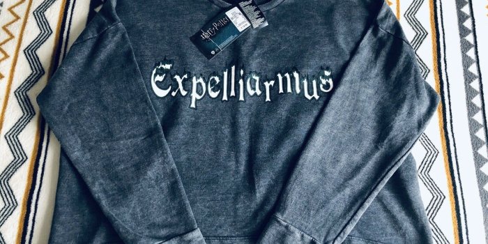 1600x1200 Harry Potter Vintage Faded Grey Distressed Crop Jumper Oversized