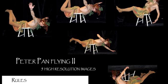 1024x768 Peter Pan flying II by Mithgariel-stock