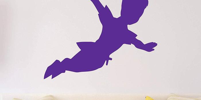 1500x1500 Amazon.com: N.SunForest Peter Pan Silhouette Fantasy Fairytale Wall