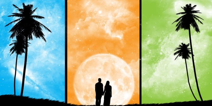 1920x1200 moment of love-cool Silhouette vector background | Romantic & Sad