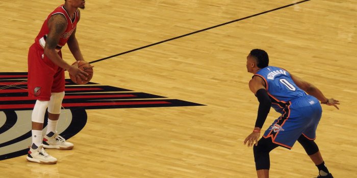 4250x3069 File:Damian Lillard vs Russel Westbrook (23680791964).jpg
