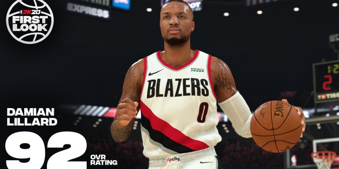 1920x1080 Damian Lillard NBA 2K20 Rating (Current Portland Trail Blazers)