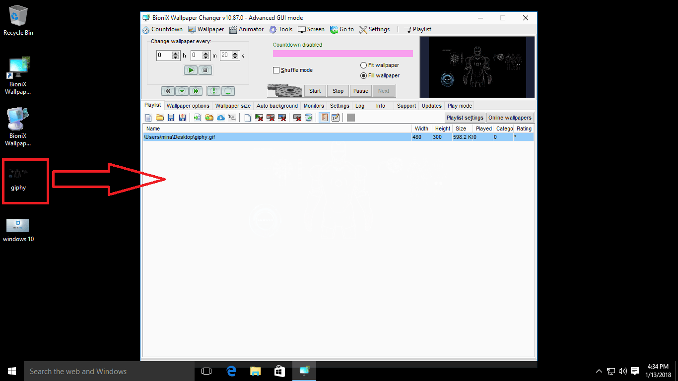 1366x768 How to set a GIF as a wallpaper in Windows 10 - Win10 FAQ