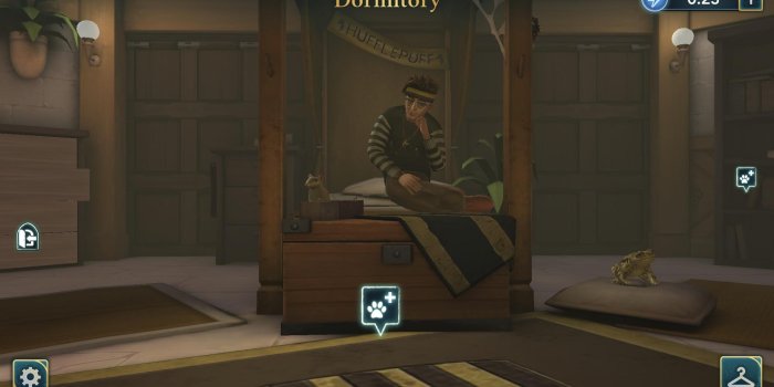 2001x1125 The Hufflepuff dormitory is too dark : HPHogwartsMystery