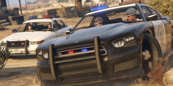 2560x1440 Vapid Stanier & Bravado Buffalo S San Andreas Highway Patrol - GTA5