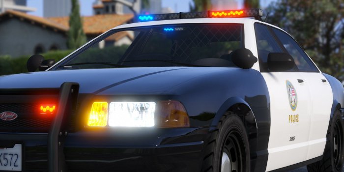 1920x1080 Amber Parking Lights/Clear Lightbar/Tir6 LEDs for Police Cruiser