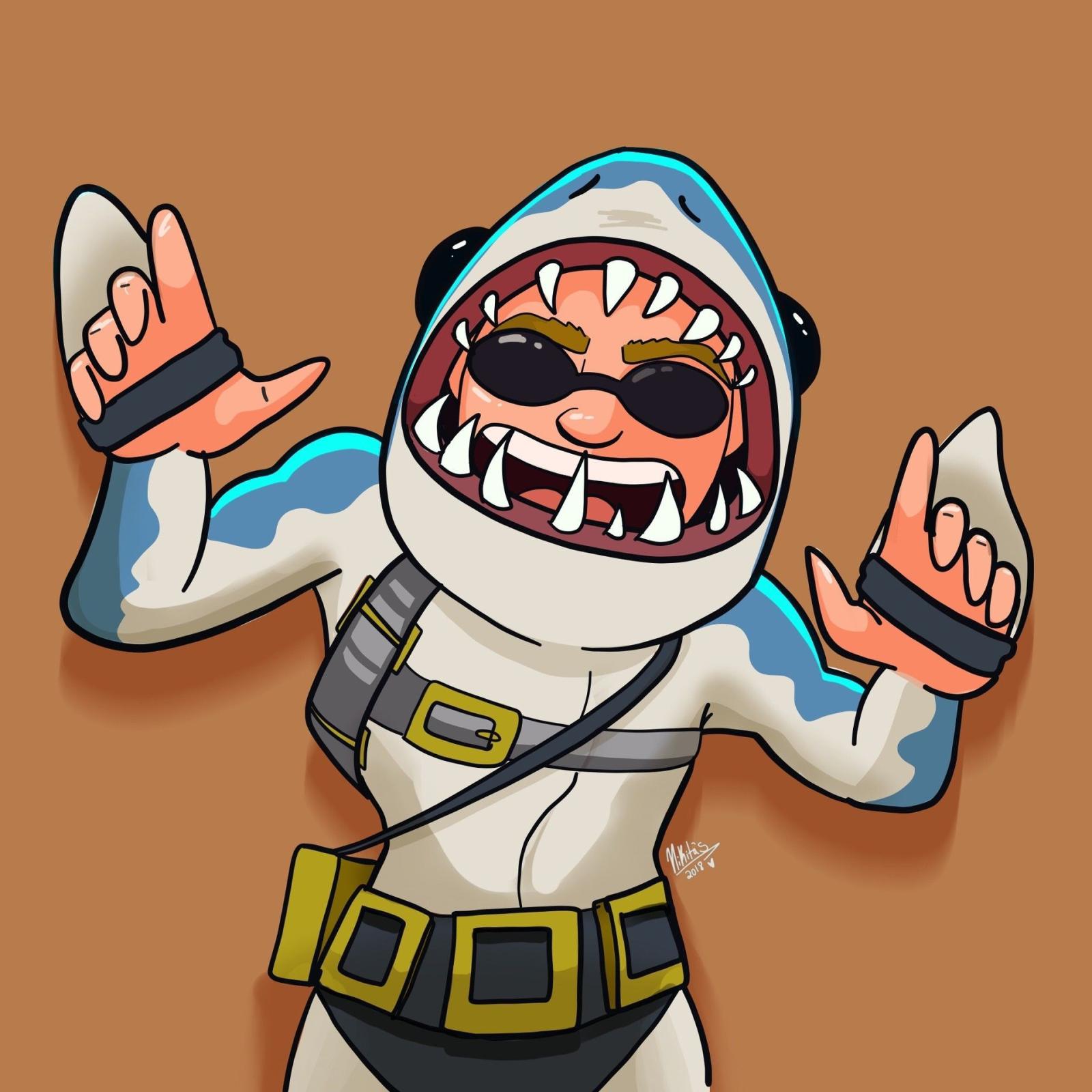 1920x1920 Chomp Sr. Fortnite Wallpapers
