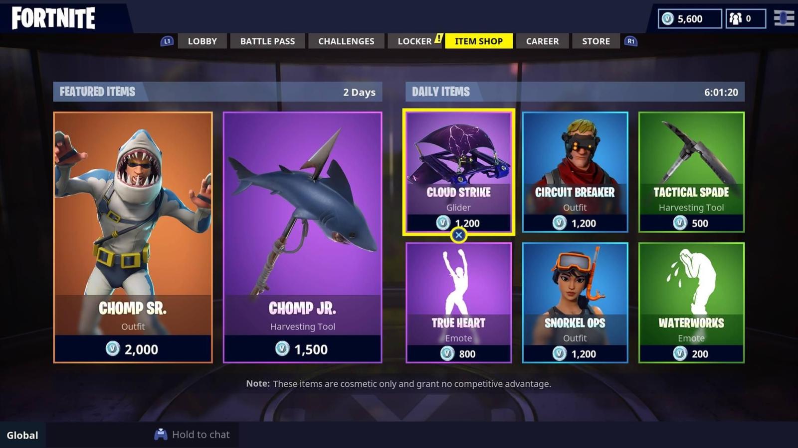 2048x1152 Check Out Fortnite's New Legendary Shark Skin: 'Chomp Sr'