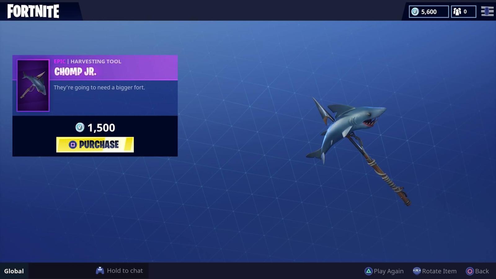 2048x1152 Check Out Fortnite's New Legendary Shark Skin: 'Chomp Sr'