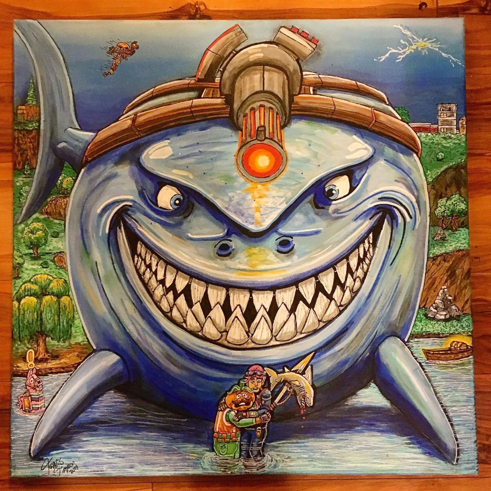 2048x2048 Fortnite Chomp Sr Wallpaper | Fortnite Free V Bucks Jailbreak