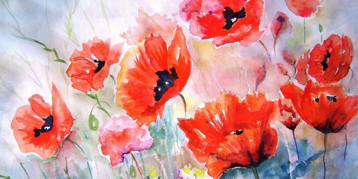 1920x1080 68+ Watercolor Flowers Wallpapers on WallpaperPlay