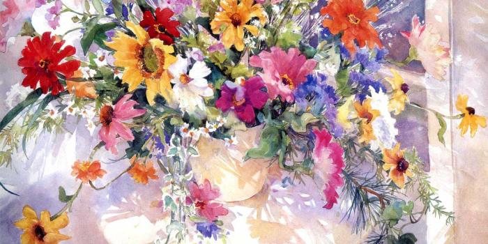 1280x1024 60+ Flower Painting Wallpapers - Download at WallpaperBro